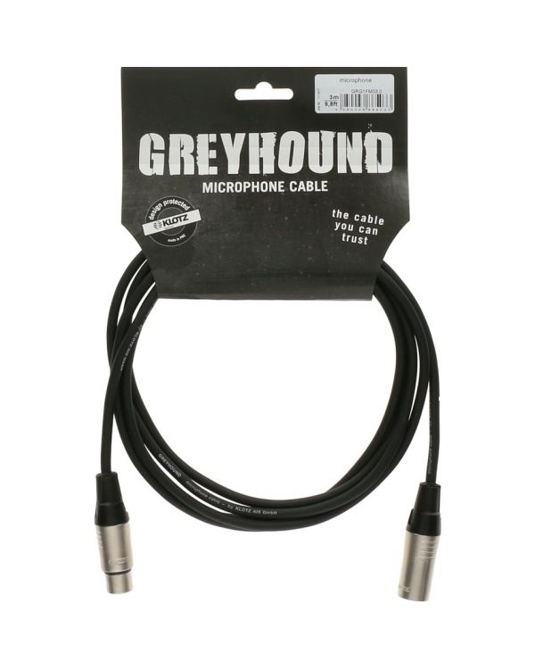 Klotz GRG Greyhound Mic Cable Black 1m XLR