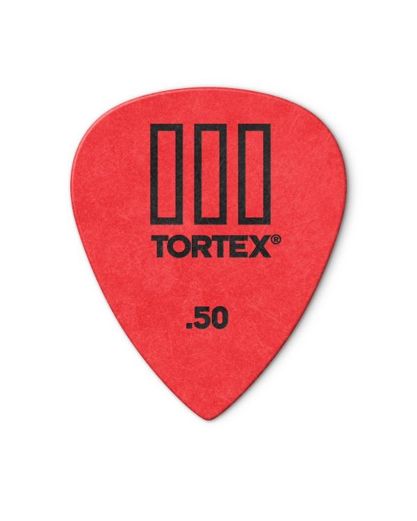 Dunlop Tortex TIII Standard Red 0.50mm Players (12 Pack)