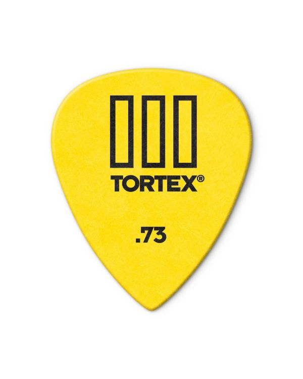 Dunlop Tortex TIII Standard Yellow 0.73mm Players (12 Pack)