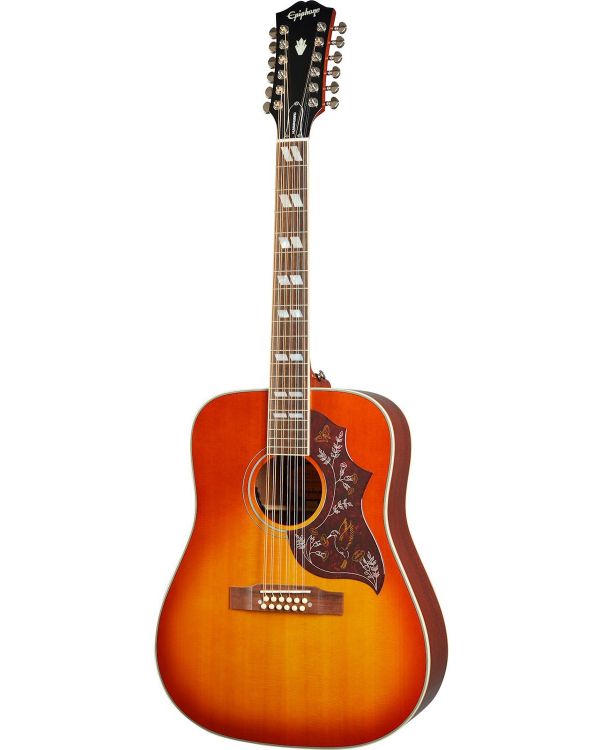 Epiphone Inspired By Gibson Hummingbird 12-string, Aged Cherry Sunburst