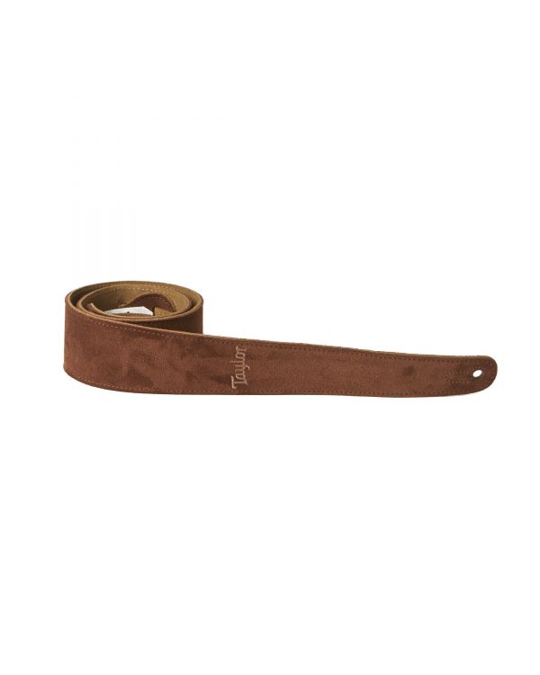 Taylor TS250-05 Suede Guitar Strap, Chocolate Brown