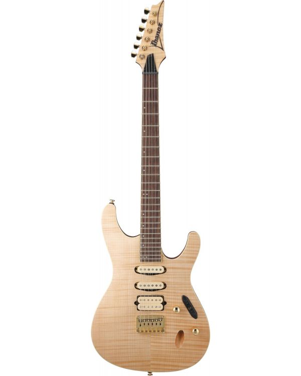 Ibanez SEW761FM-NTF S Series Flame Maple Electric Guitar, Natural Flat
