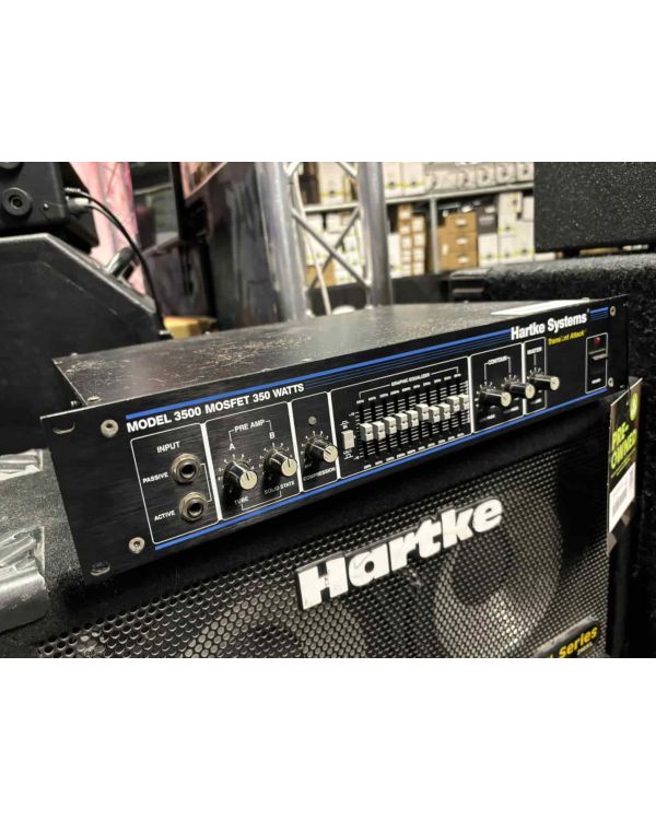 Pre-Owned Hartke 3500 Mosfet 350w (Rack Mounted) (056028)