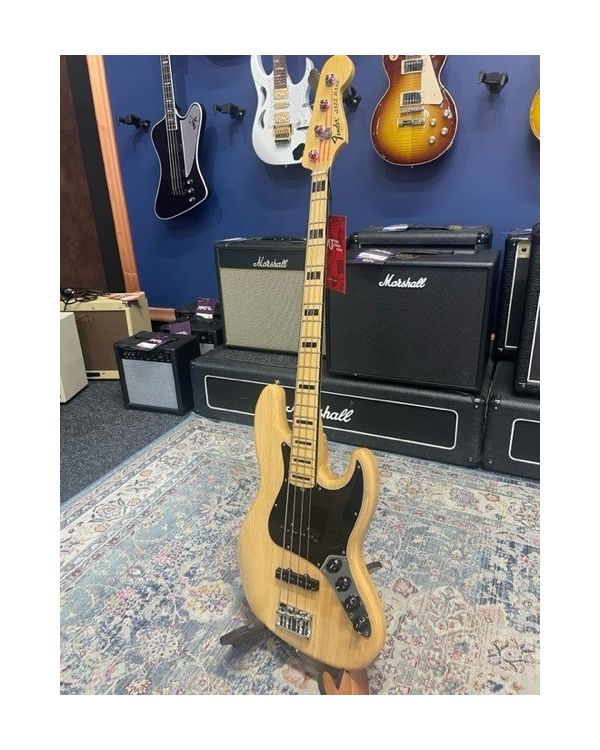 Pre-Owned American Deluxe Jazz Bass MN Natural (050860)