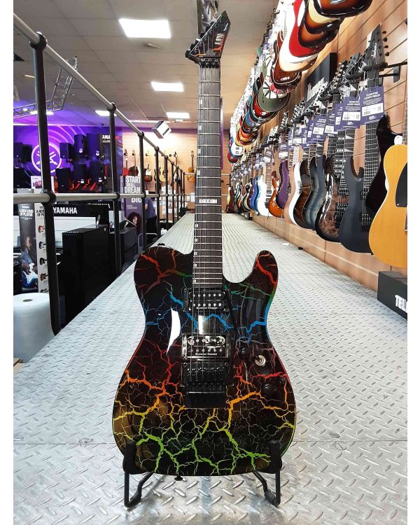 Pre-Owned ESP LTD ECLIPSE 87 RAINBOW CRACKLE (048264)