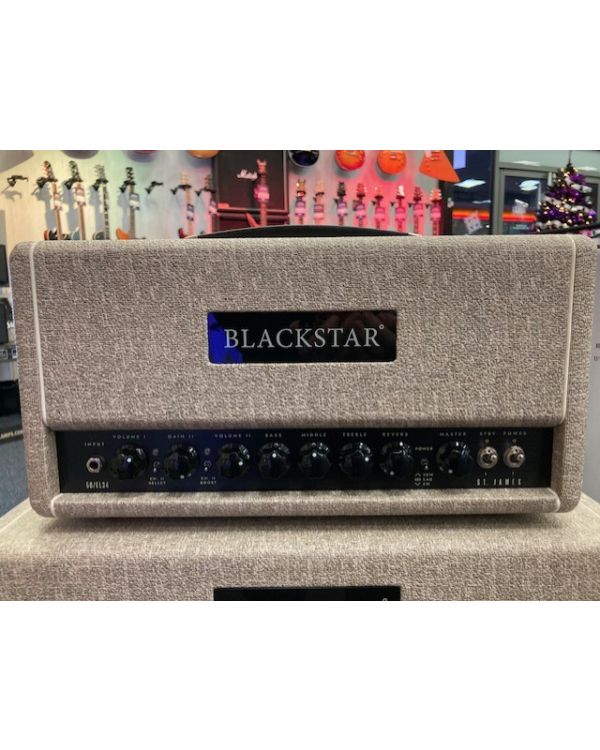 Pre-Owned Blackstar St. James 50 EL34 Head and Matching 212VOC Cabinet, Fawn (050435)