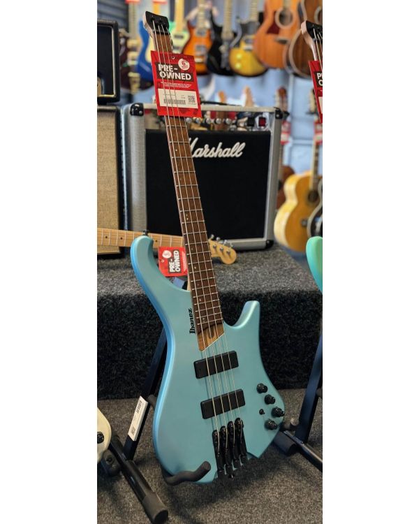 Pre-Owned Ibanez EHB1000-AOM Bass Guitar, satin blue (051816)