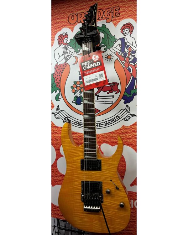 PRE-OWNED IBANEZ RG320DXFM AMBER (054000)