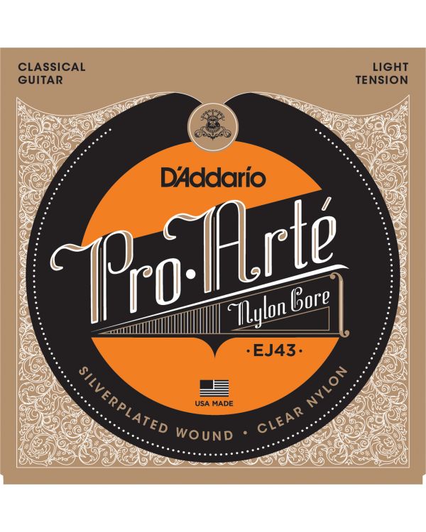 D'Addario EJ43 Pro-Arte Nylon Classical Guitar Strings,Light Tension