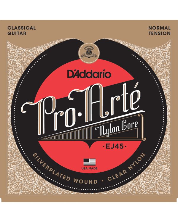 DAddario EJ45 Pro-Arte Nylon Classical Guitar Strings, Normal Tension