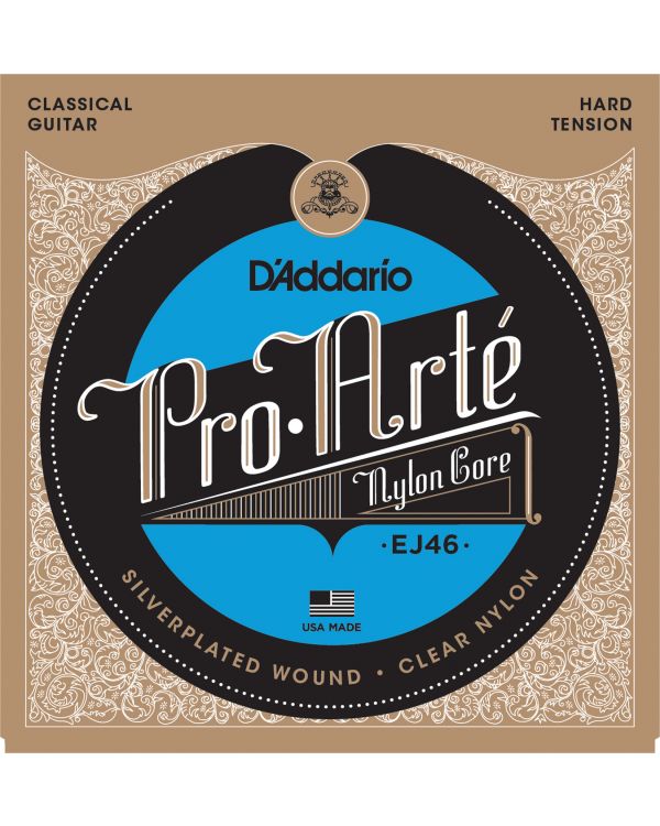 D'Addario EJ46 Pro-Arte Nylon Classical Guitar Strings,Hard Tension