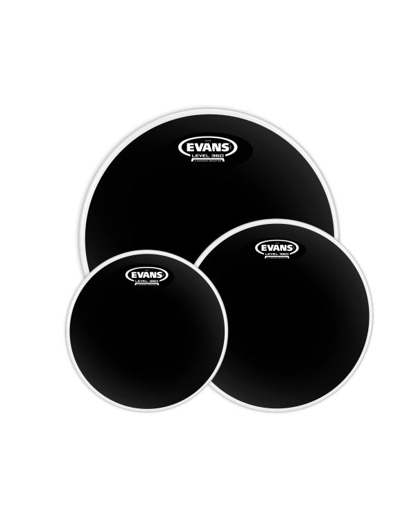 Evans Black Chrome Tompack, Rock (10 inch, 12 inch, 16 inch)