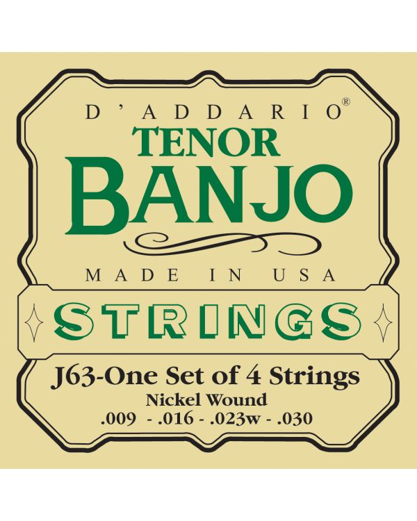 DAddario Tenor Banjo Strings, Nickel, 9-30