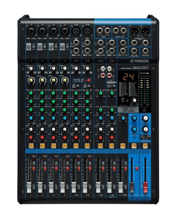 B-Stock Yamaha MG12XU 12 Channel Mixing Desk with USB