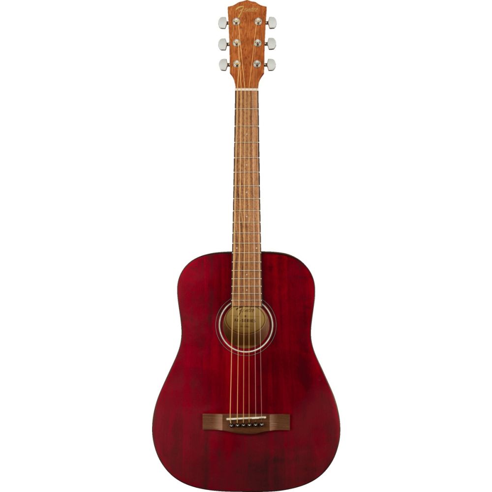 Fender Ltd Ed FA 15 3 4 Scale Steel String Acoustic Red