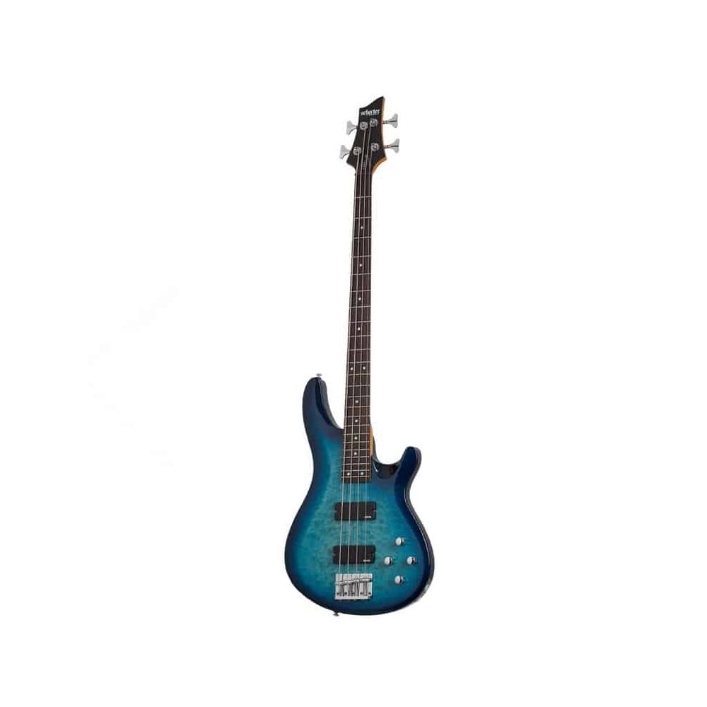 Schecter C 4 Plus Ocean Blue Burst 4 String Bass Guitar