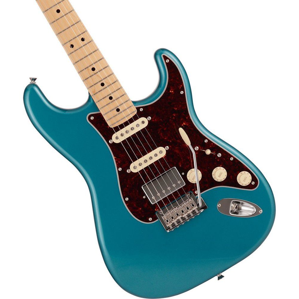 Fender MIJ Hybrid II Stratocaster HSS, Rev Tele Head, Ocean Turquoise  Metallic
