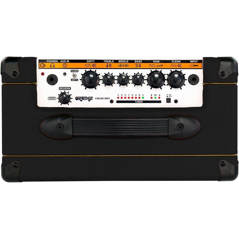 Orange Crush 20RT Solid State 20w 1x8 Combo Amplifier, Black