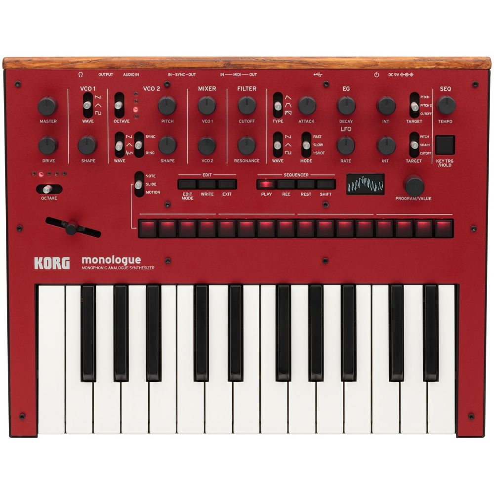 Korg Monologue Analogue Synthesizer in Red