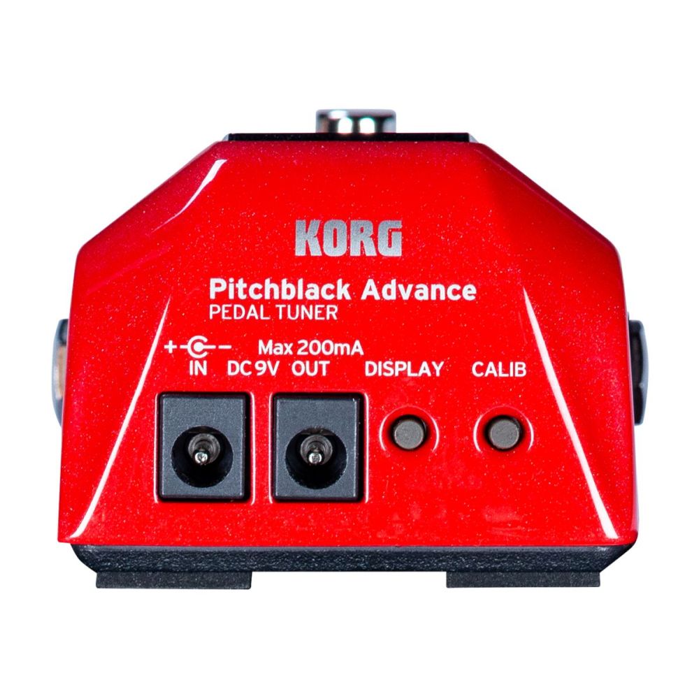 Korg Pitchblack Advance Pedal Tuner, Sparkle Red