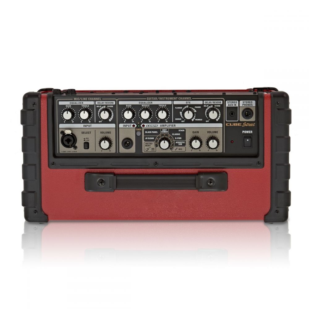 Roland Cube Street Battery Guitar Combo Amp, Red
