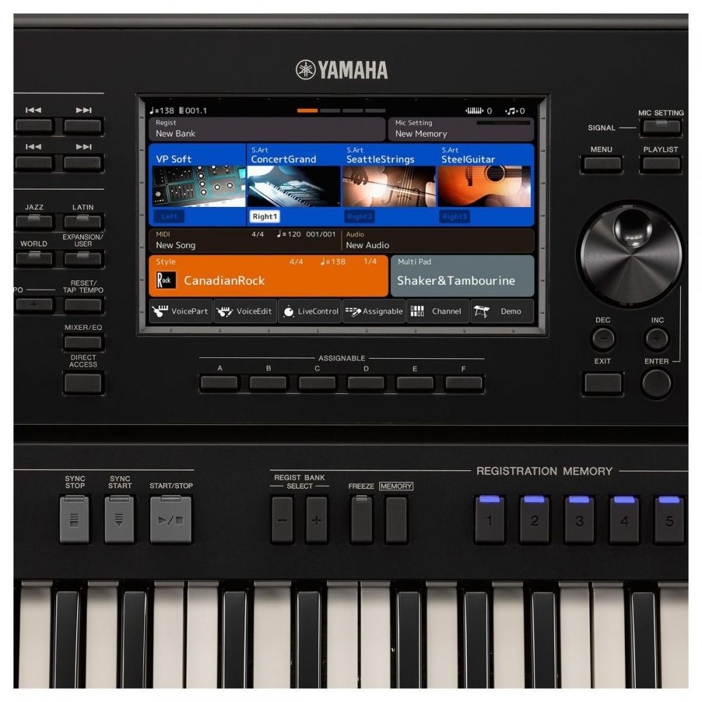  Yamaha PSRSX700 Synthesizer Arranger Workstation keyboard :  Musical Instruments