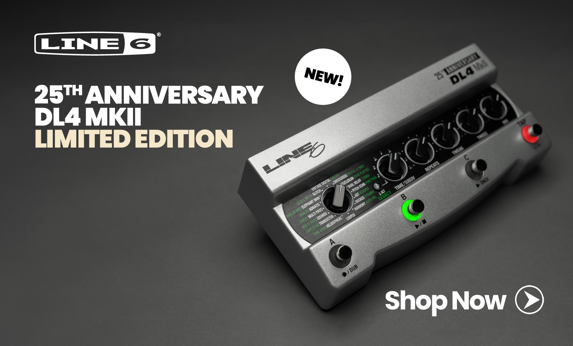 Line 6 DL4 MKII Limited Edition Digital Delay Pedal